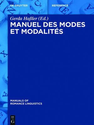 cover image of Manuel des modes et modalités